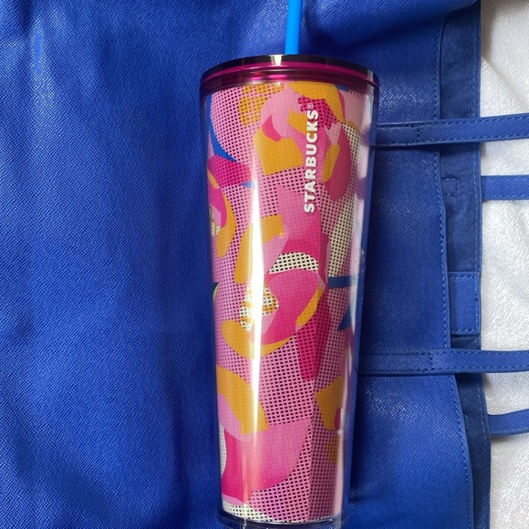 Starbucks tumbler flower motif - Picture 3 of 4
